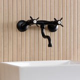 Essex Two-Handle 2-Hole Wall Mount Bathroom Faucet