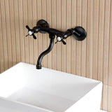 Essex Two-Handle 2-Hole Wall Mount Bathroom Faucet