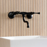 Kingston Two-Handle 2-Hole Wall Mount Bathroom Faucet