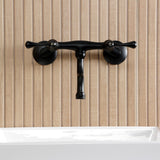 Kingston Two-Handle 2-Hole Wall Mount Bathroom Faucet