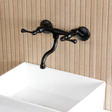 Kingston Two-Handle 2-Hole Wall Mount Bathroom Faucet