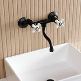 Kingston Two-Handle 2-Hole Wall Mount Bathroom Faucet