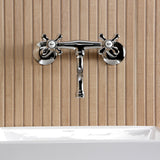 Kingston Two-Handle 2-Hole Wall Mount Bathroom Faucet