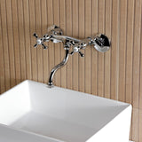 Kingston Two-Handle 2-Hole Wall Mount Bathroom Faucet