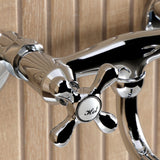 Kingston Two-Handle 2-Hole Wall Mount Bathroom Faucet