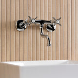 Essex Two-Handle 2-Hole Wall Mount Bathroom Faucet