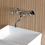 Essex Two-Handle 2-Hole Wall Mount Bathroom Faucet