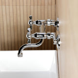 Essex Two-Handle 2-Hole Wall Mount Bathroom Faucet