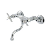 Essex Two-Handle 2-Hole Wall Mount Bathroom Faucet