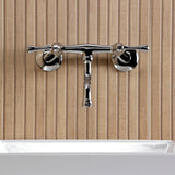 Kingston Two-Handle 2-Hole Wall Mount Bathroom Faucet