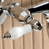 Kingston Double-Handle 2-Hole Wall Mount Bathroom Faucet