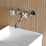 Kingston Two-Handle 2-Hole Wall Mount Bathroom Faucet