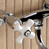 Kingston Two-Handle 2-Hole Wall Mount Bathroom Faucet