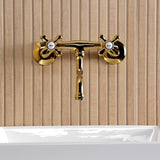 Kingston Two-Handle 2-Hole Wall Mount Bathroom Faucet