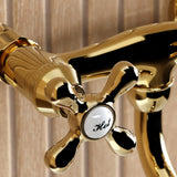 Kingston Two-Handle 2-Hole Wall Mount Bathroom Faucet