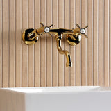 Essex Two-Handle 2-Hole Wall Mount Bathroom Faucet