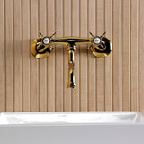 Essex Two-Handle 2-Hole Wall Mount Bathroom Faucet