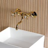 Essex Two-Handle 2-Hole Wall Mount Bathroom Faucet