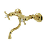 Essex Two-Handle 2-Hole Wall Mount Bathroom Faucet