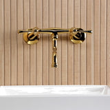 Kingston Two-Handle 2-Hole Wall Mount Bathroom Faucet