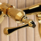 Kingston Two-Handle 2-Hole Wall Mount Bathroom Faucet