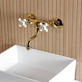 Kingston Two-Handle 2-Hole Wall Mount Bathroom Faucet