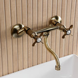 Essex Two-Handle 2-Hole Wall Mount Bathroom Faucet