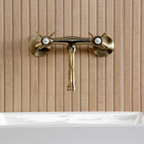 Essex Two-Handle 2-Hole Wall Mount Bathroom Faucet