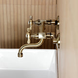 Essex Two-Handle 2-Hole Wall Mount Bathroom Faucet