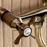 Essex Two-Handle 2-Hole Wall Mount Bathroom Faucet