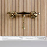 Kingston Two-Handle 2-Hole Wall Mount Bathroom Faucet