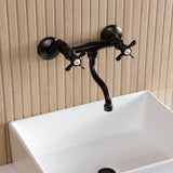 Essex Two-Handle 2-Hole Wall Mount Bathroom Faucet