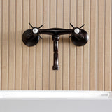 Essex Two-Handle 2-Hole Wall Mount Bathroom Faucet