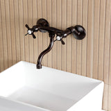 Essex Two-Handle 2-Hole Wall Mount Bathroom Faucet