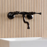 Kingston Two-Handle 2-Hole Wall Mount Bathroom Faucet