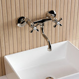 Kingston Two-Handle 2-Hole Wall Mount Bathroom Faucet