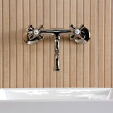 Kingston Two-Handle 2-Hole Wall Mount Bathroom Faucet