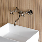 Kingston Two-Handle 2-Hole Wall Mount Bathroom Faucet