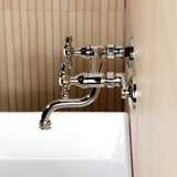 Kingston Two-Handle 2-Hole Wall Mount Bathroom Faucet