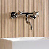 Essex Two-Handle 2-Hole Wall Mount Bathroom Faucet