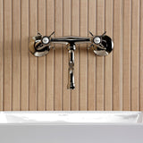 Essex Two-Handle 2-Hole Wall Mount Bathroom Faucet