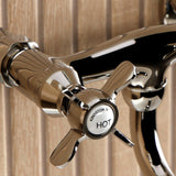 Essex Two-Handle 2-Hole Wall Mount Bathroom Faucet