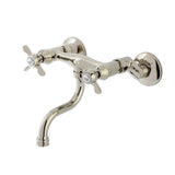 Essex Two-Handle 2-Hole Wall Mount Bathroom Faucet