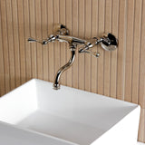 Kingston Two-Handle 2-Hole Wall Mount Bathroom Faucet