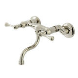 Kingston Two-Handle 2-Hole Wall Mount Bathroom Faucet