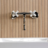 Kingston Two-Handle 2-Hole Wall Mount Bathroom Faucet