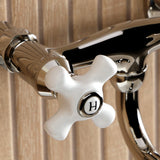 Kingston Two-Handle 2-Hole Wall Mount Bathroom Faucet