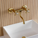 Kingston Two-Handle 2-Hole Wall Mount Bathroom Faucet