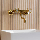 Kingston Two-Handle 2-Hole Wall Mount Bathroom Faucet