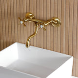 Essex Two-Handle 2-Hole Wall Mount Bathroom Faucet